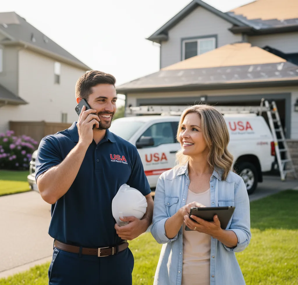 USA Roof Repair Experts customer support in Patterson